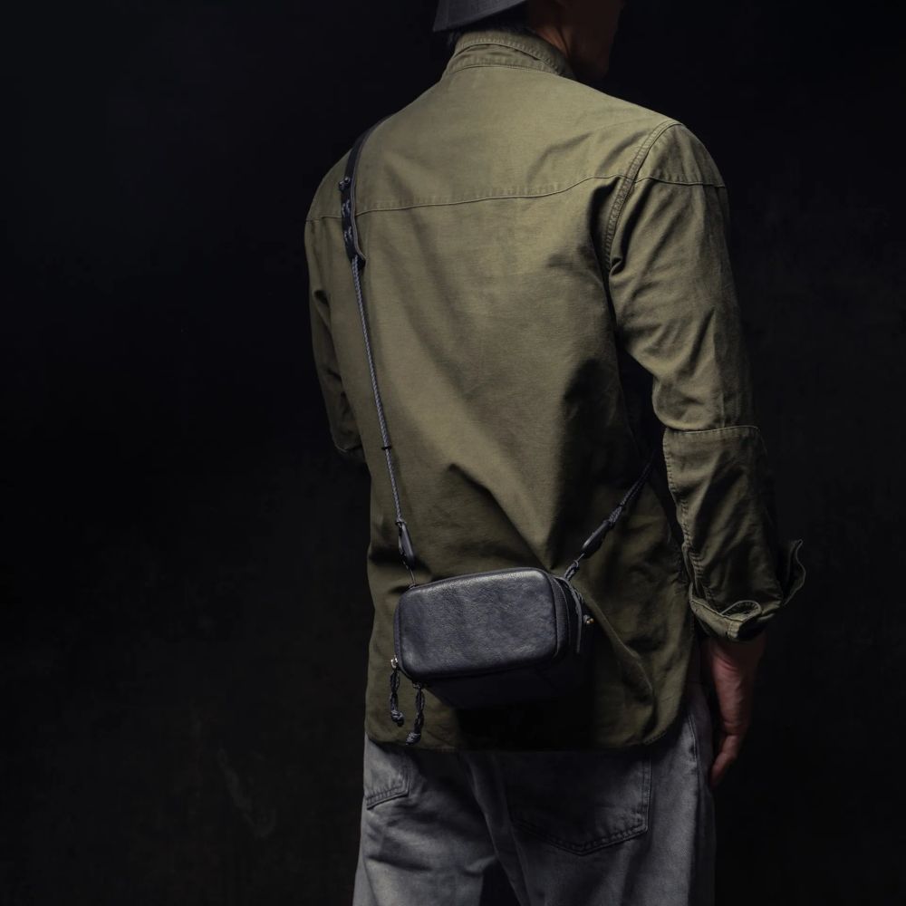 Wotancraft Portable Pouch size L, black leather