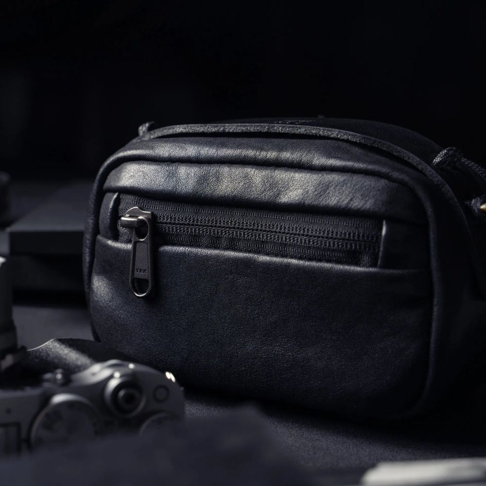Wotancraft Portable Pouch size M, black leather