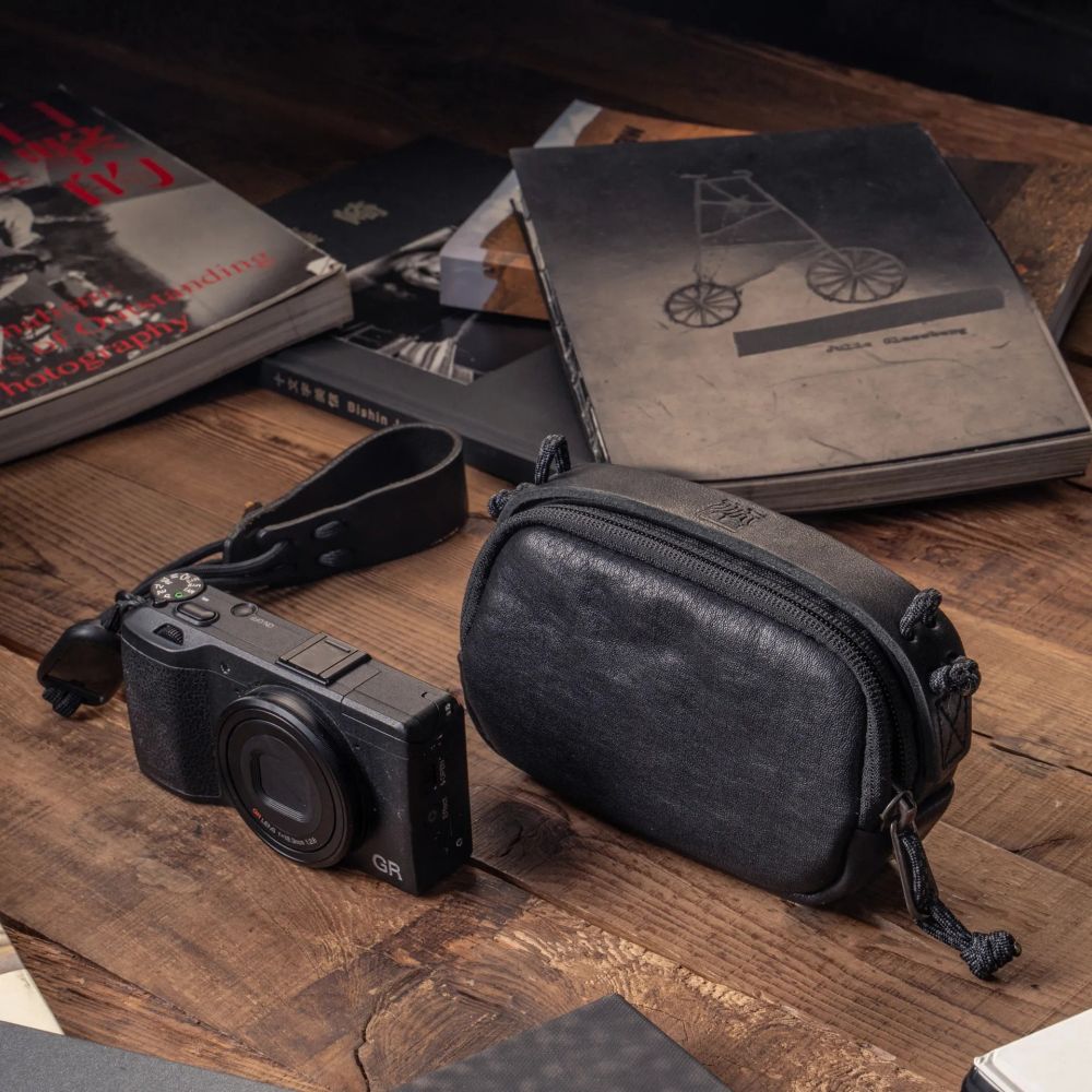 Wotancraft Portable Pouch size S, black leather