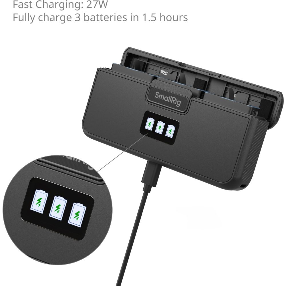 SmallRig 5418 Camera Battery Charger for GoPro 9/10/11/12