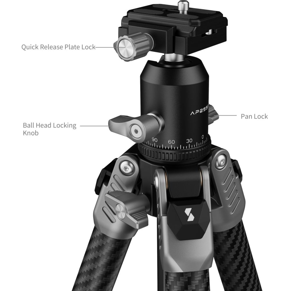 SmallRig 5478 Portable Photo Carbon Fiber Tripod
