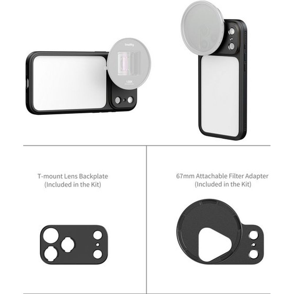 SmallRig 5793 FilMov Lightweight Photography Bumper Case for iPhone 17 Pro Max, Black
