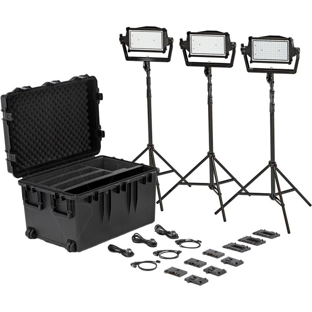 Litepanels Astra IP Half Traveler Trio GM&VM Kit (Standard Yoke, EU Power Cable)