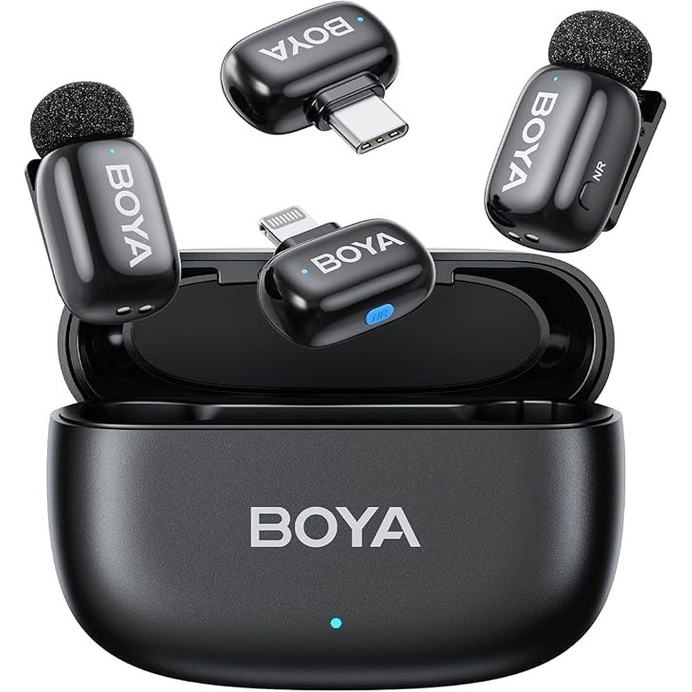 Boya Mini 2 (2 TX + 1 RX USB-C + 1 RX Lightning) black