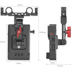 SmallRig 3499B V-Mount Battery Adapter Plate (Basic Version) with Extension Arm