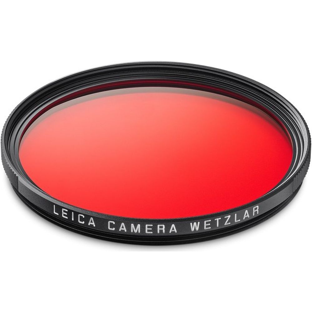 Leica 19696 Slim Filter Red E49 black