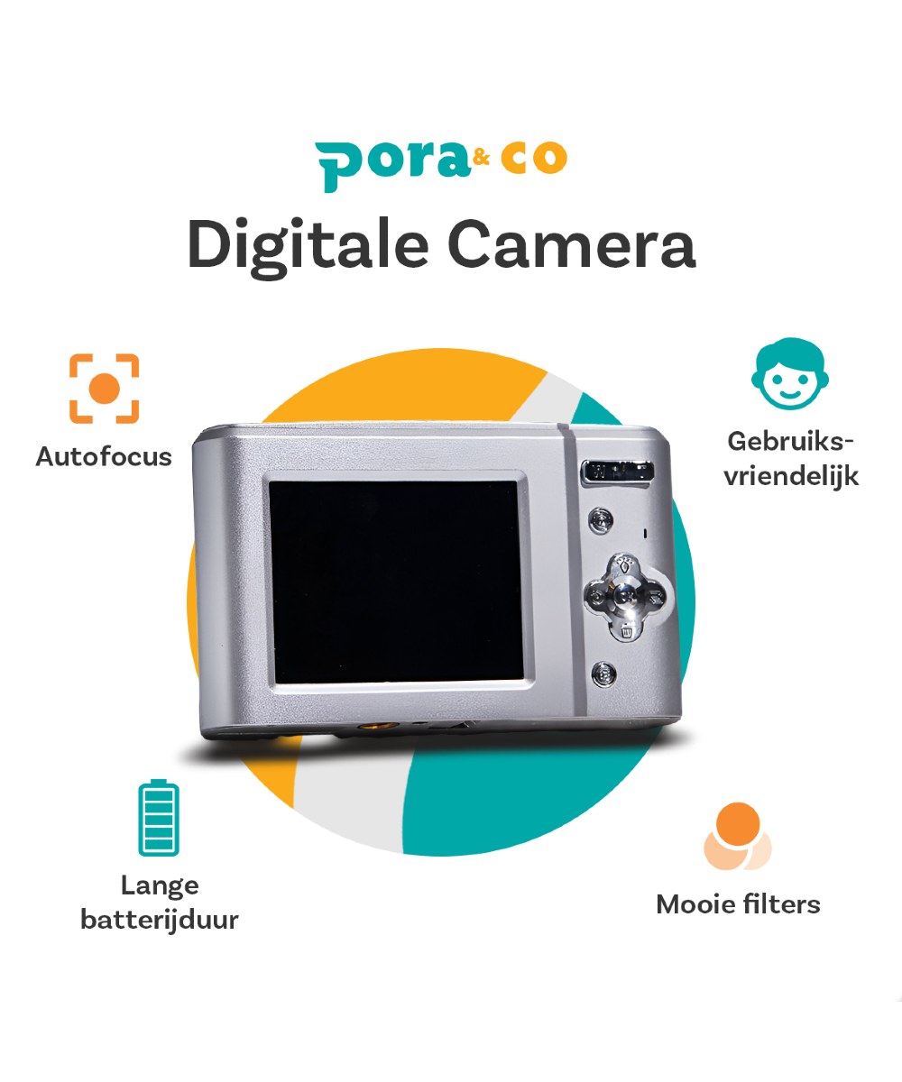 Pora&Co Digital Camera Silver