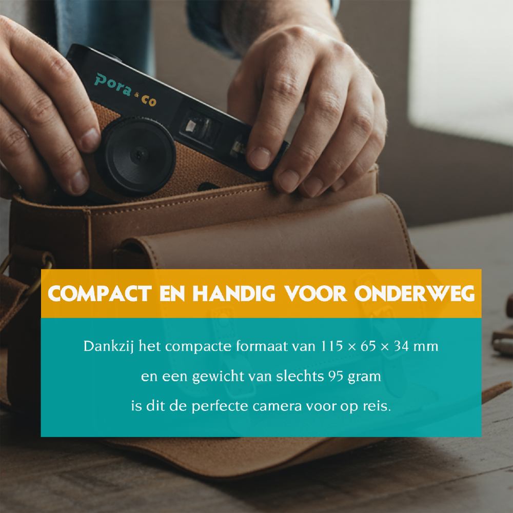 Pora&Co Digital camera retro brown