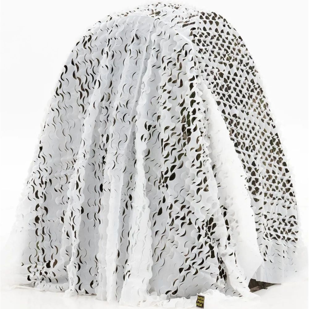 Buteo Photo Gear 3D Leafs Camouflage Net Snow 2.4x3 m