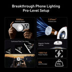 Telesin Magnetic Flash & Ring Light MagSafe - Titanium