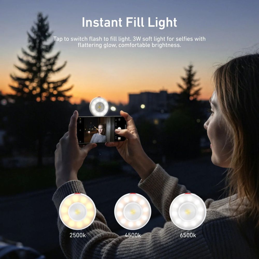 Telesin Magnetic Flash & Ring Light MagSafe - Titanium
