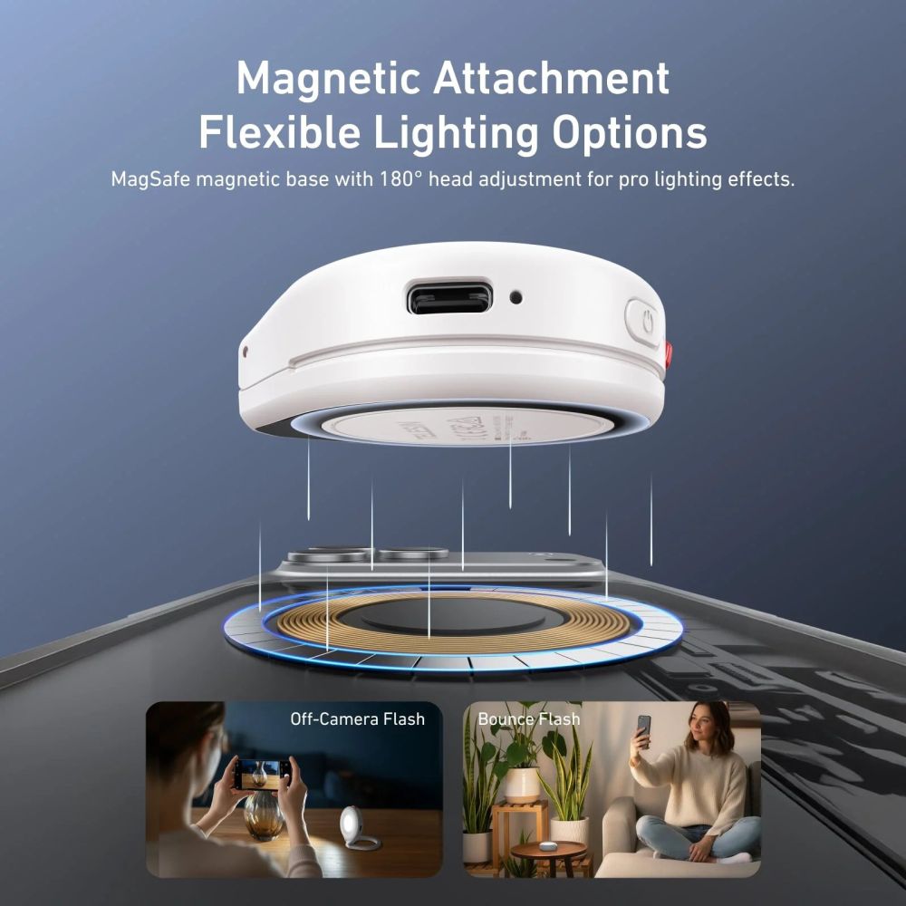 Telesin Magnetic Flash & Ring Light MagSafe - Titanium