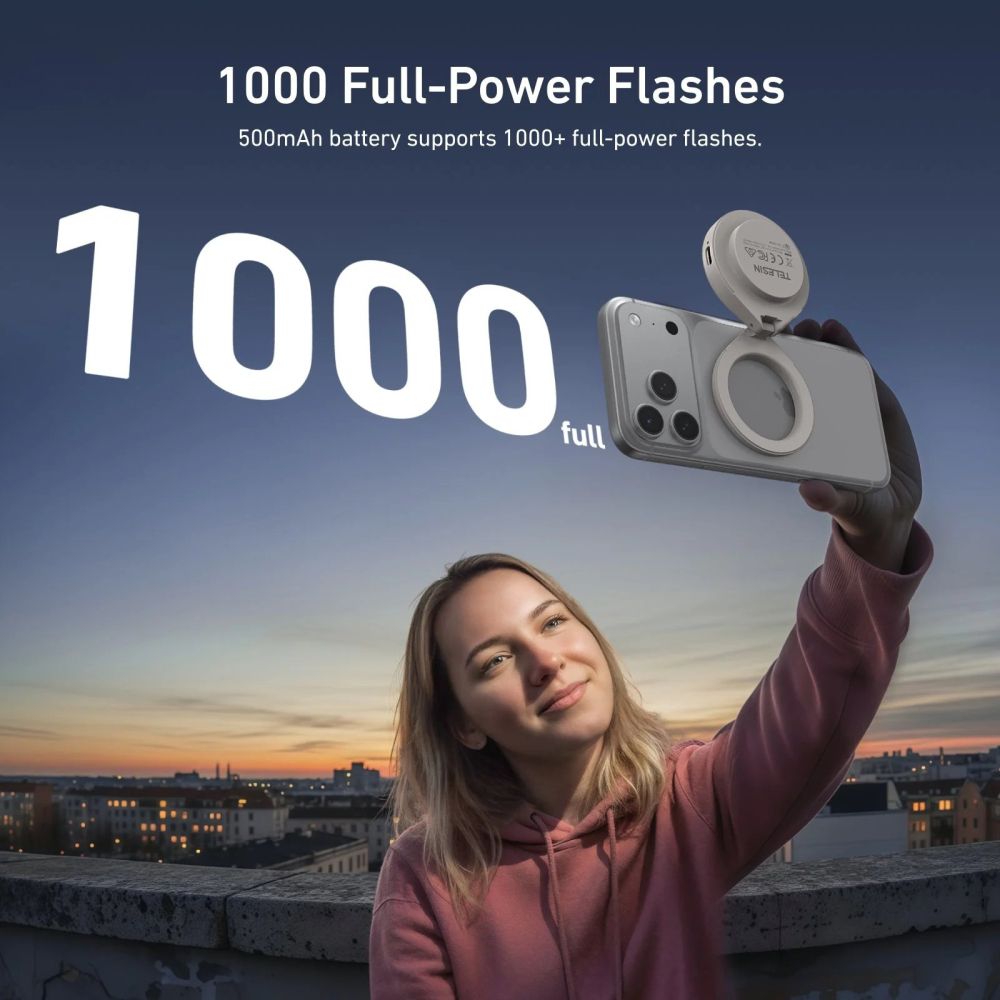 Telesin Magnetic Flash & Ring Light MagSafe - Titanium