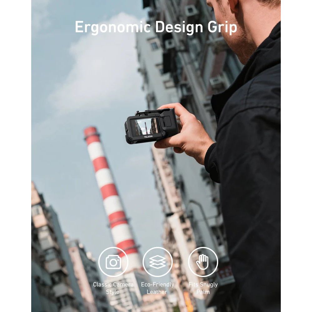 Telesin Street Photography Grip + Cage DJI Osmo Action 3/4/5
