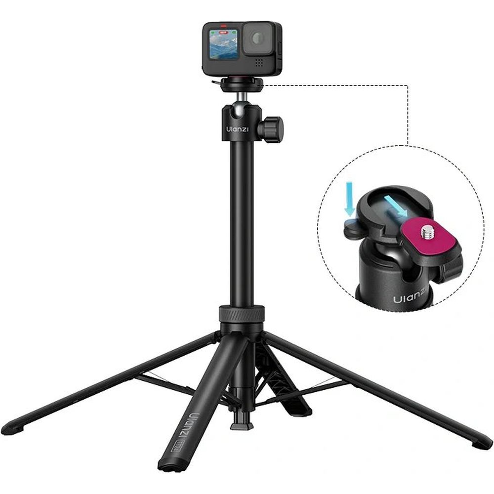 Ulanzi TT24 Auto-Open Selfie Stick Tripod with CKA Ball Head