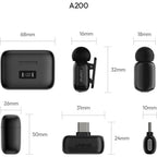Ulanzi A200 Mini Mic Wireless Microphone USB-C - Black