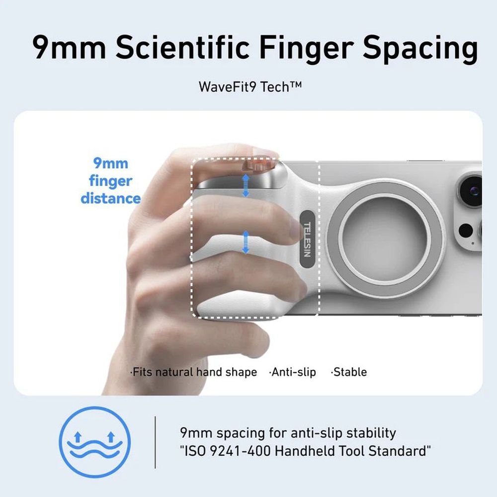 Telesin Fun Shot Magnetic Grip 2 - white