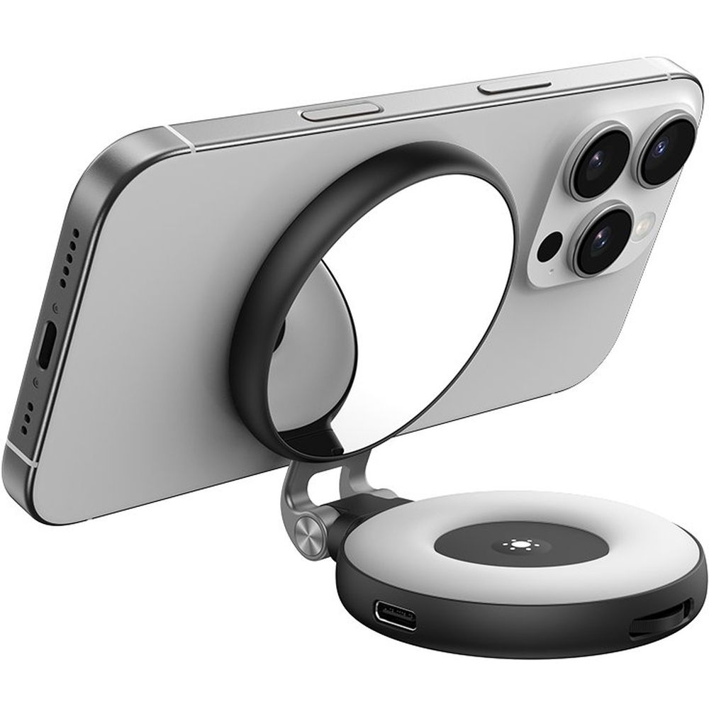 Telesin C03 Selfie Light MagSafe rotatable + mirror - black