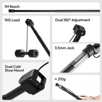 Ulanzi ZJ08 Boom camera arm for microphone with cable