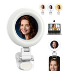 Telesin Mini Selfie Ring Light with Smartphone Clip - White
