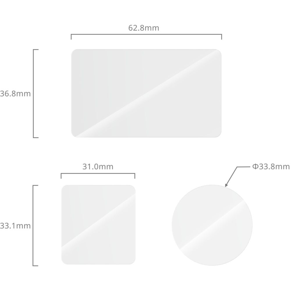 SmallRig 5892 Tempered Glass Screen Protector Kit for DJI Osmo Action 6
