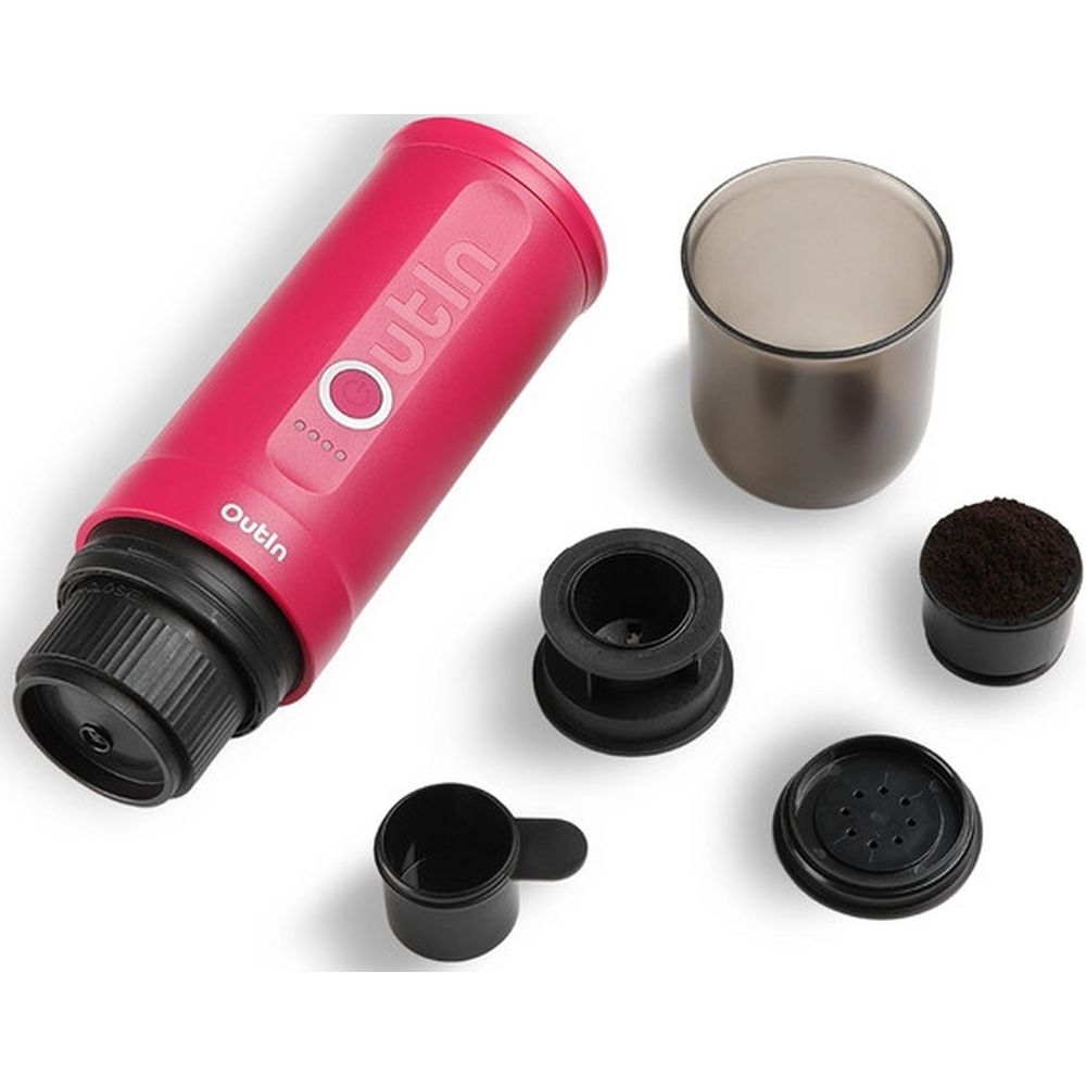 OutIn Nano Portable Electric Espresso Machine – Crimson Red