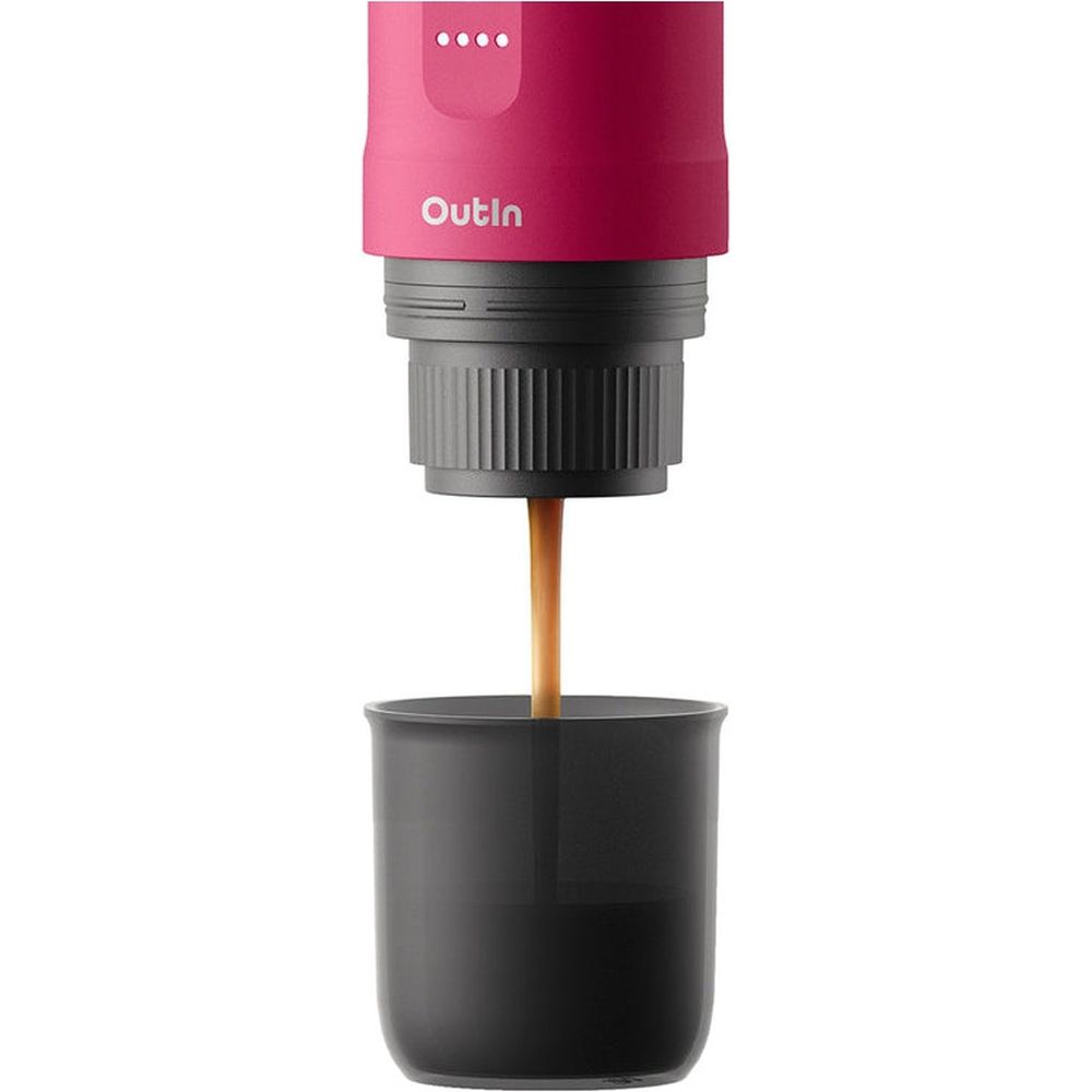 OutIn Nano Portable Electric Espresso Machine – Crimson Red