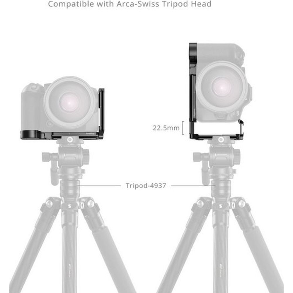 SmallRig 5962 L-Shaped Mount Plate with AirTag Slot for Canon EOS R6 Mark III / R6 Mark II / R5 Mark II