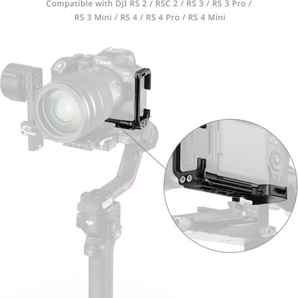 SmallRig 5962 L-Shaped Mount Plate with AirTag Slot for Canon EOS R6 Mark III / R6 Mark II / R5 Mark II