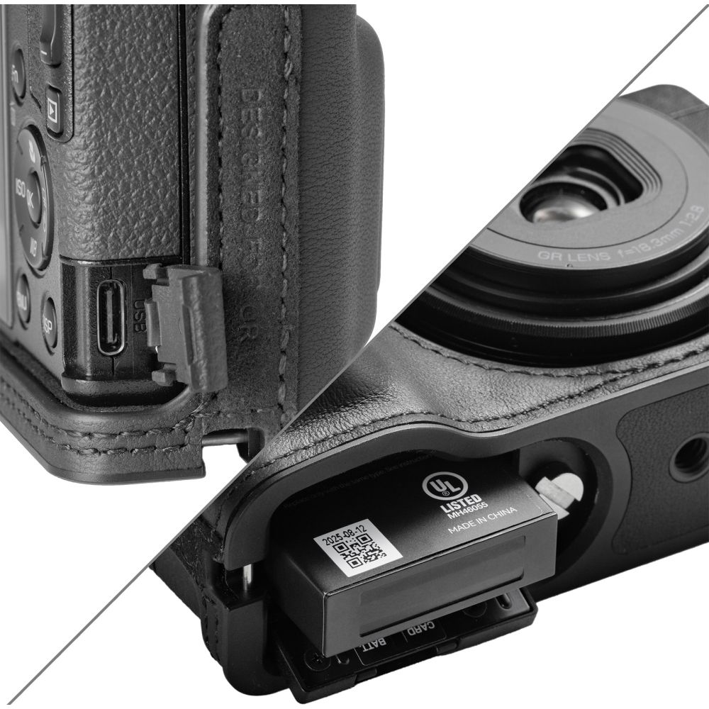 SmallRig 5676 Leather Case Kit for RICOH GR IV / GR III / GR IIIx / GR III HDF / GR IIIx HDF, Black
