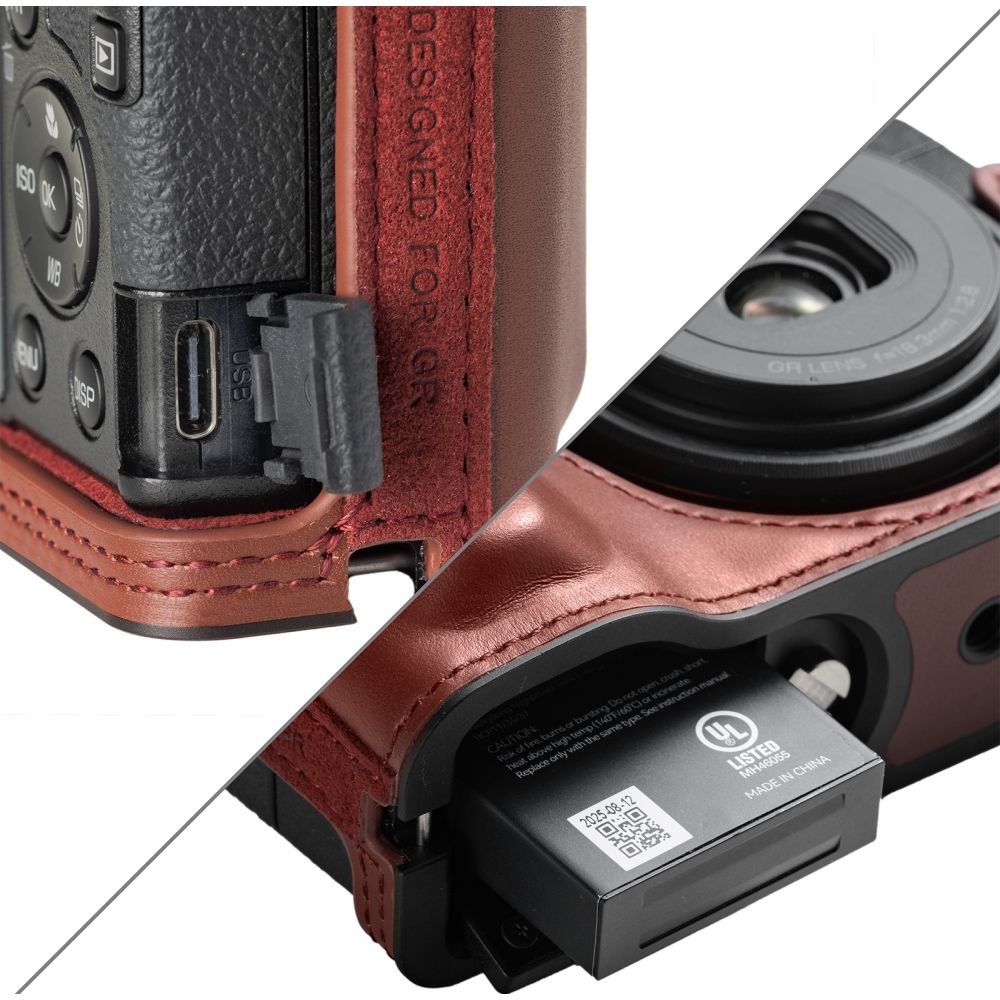 SmallRig 5678 Leather Case Kit for RICOH GR IV / GR III / GR IIIx / GR III HDF / GR IIIx HDF, Red