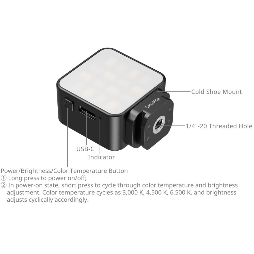 SmallRig 5446 Fill Light for Action Cameras