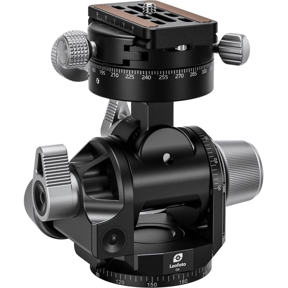 Leofoto Geared head with GR-3 geared panning adapter