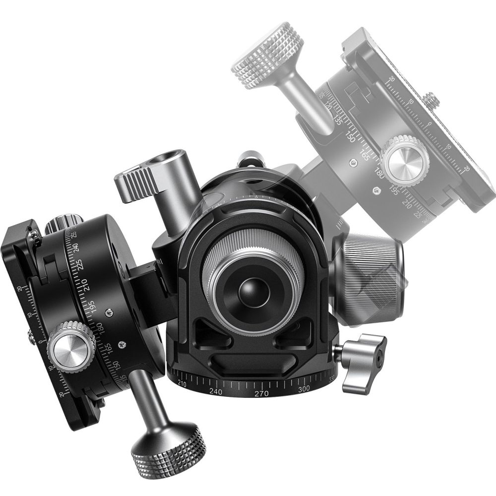 Leofoto Geared head with GR-3 geared panning adapter