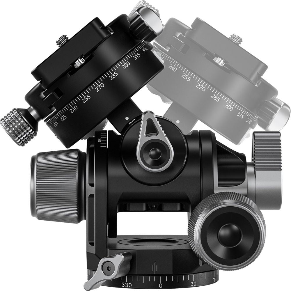 Leofoto Geared head with GR-3 geared panning adapter