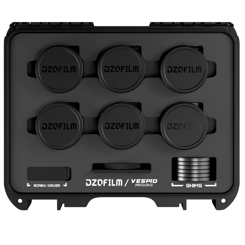 DZOFILM Vespid Prime 2 18/24/35/50/85/105mm T1.9 PL with Case (meter scale)
