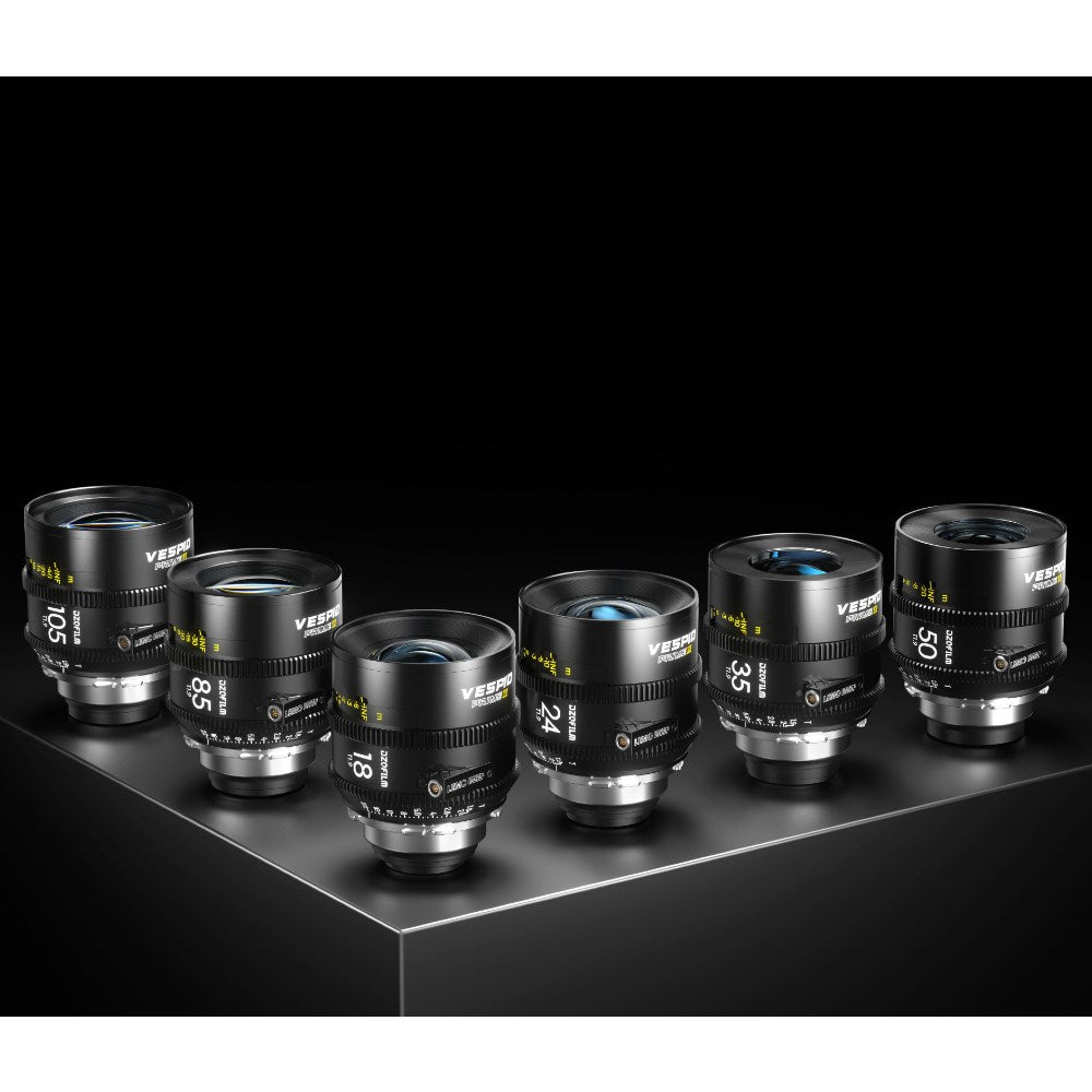 DZOFILM Vespid Prime 2 18/24/35/50/85/105mm T1.9 PL with Case (meter scale)