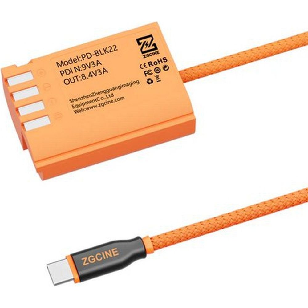 ZGCINE USB-C to BLK22 Dummy Battery Cable