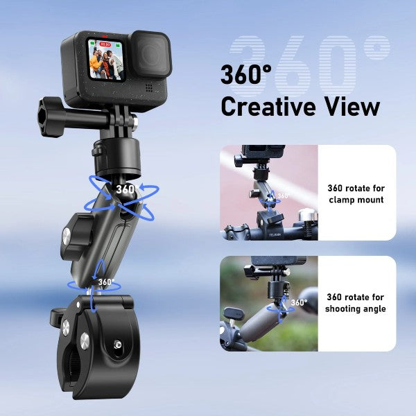 Telesin Quick-Release Tube Clamp for GoPro 13