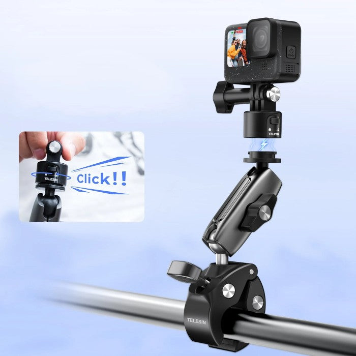 Telesin Quick-Release Tube Clamp for DJI