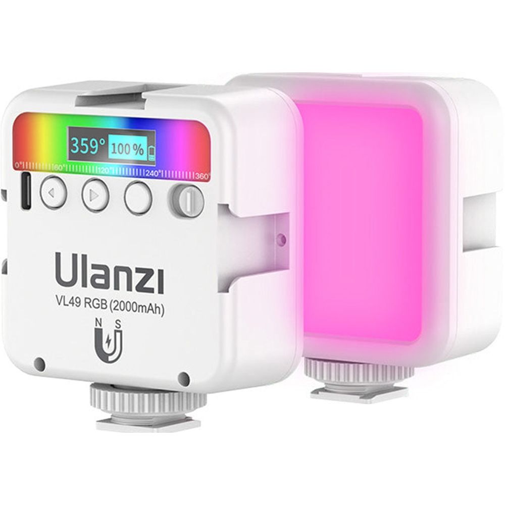 Ulanzi VL49 RGB Multi Color LED Video Light - White