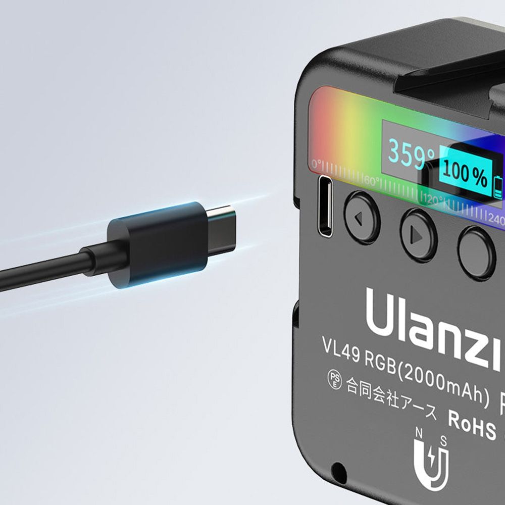 Ulanzi VL49 RGB Multi Color LED Video Light - White