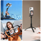 Ulanzi VM1 Selfie Vlog Monitor wired with microphone input