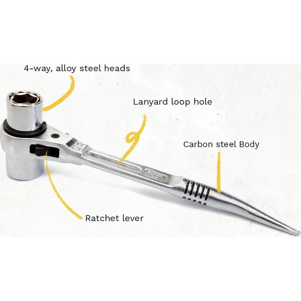 Dirty Rigger 4-in-1 Podger Ratchet (Metric)