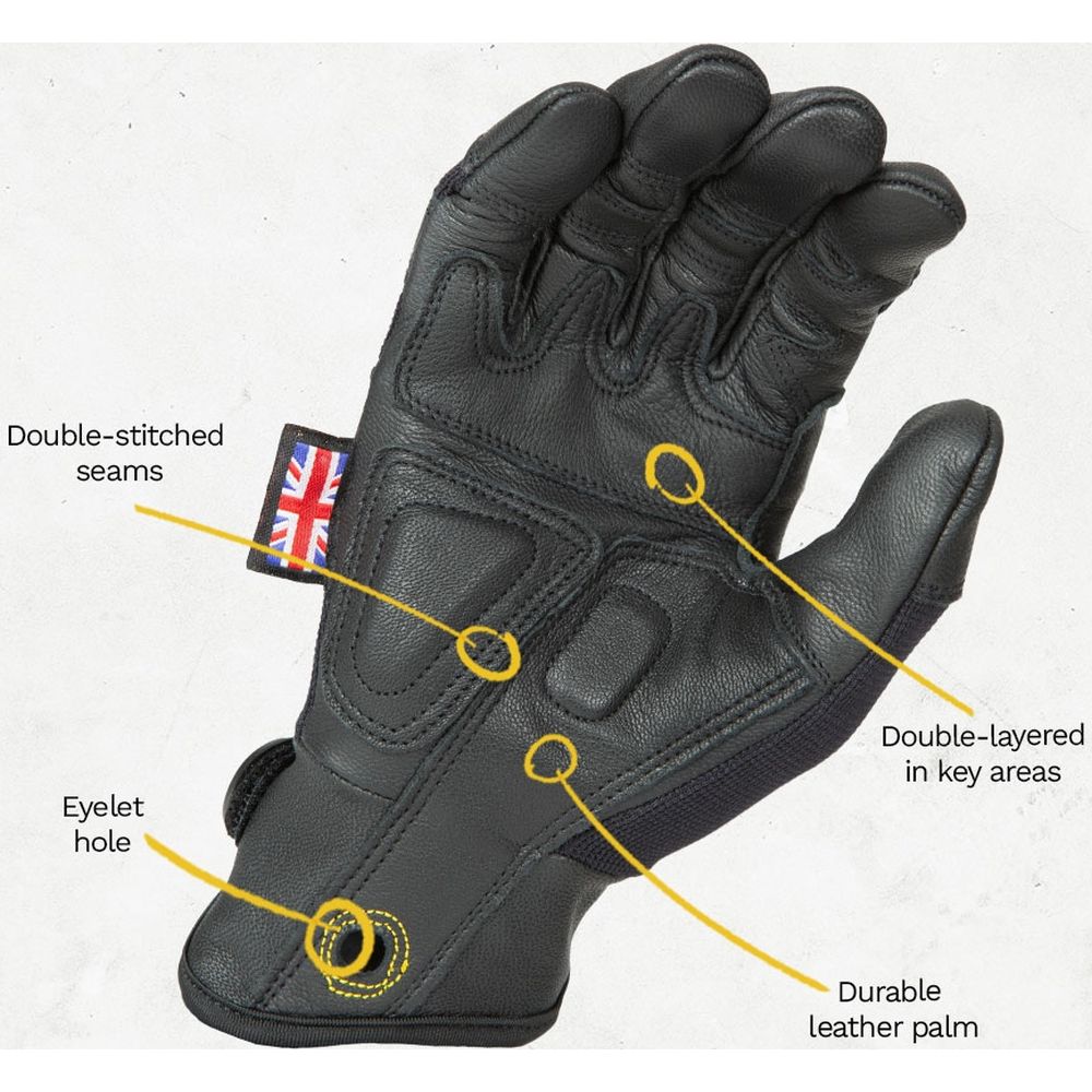 Dirty Rigger Leather Grip 3.0 Glove Full Fingered XL