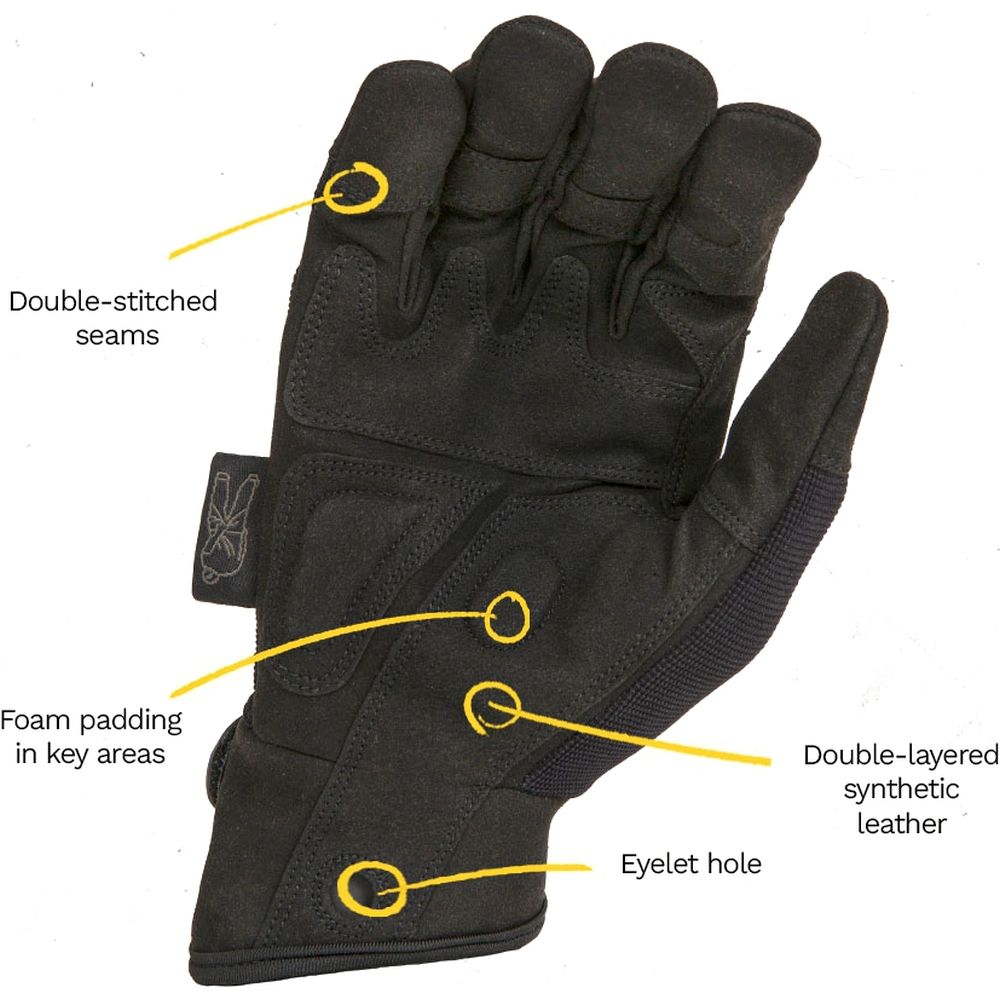 Dirty Rigger Comfort Fit Rigger Glove Black Edition XL