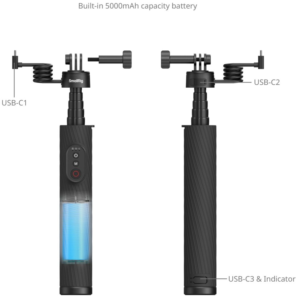 SmallRig 5463 Grip-Designed Powerbank for Action Cameras & Phones
