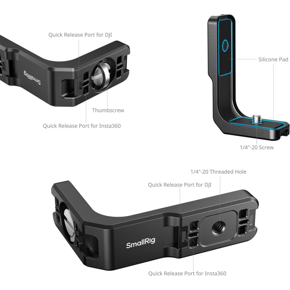 SmallRig 5824 Vertical-to-Horizontal Mount Support for X5 / X4 Air / X4 / X3