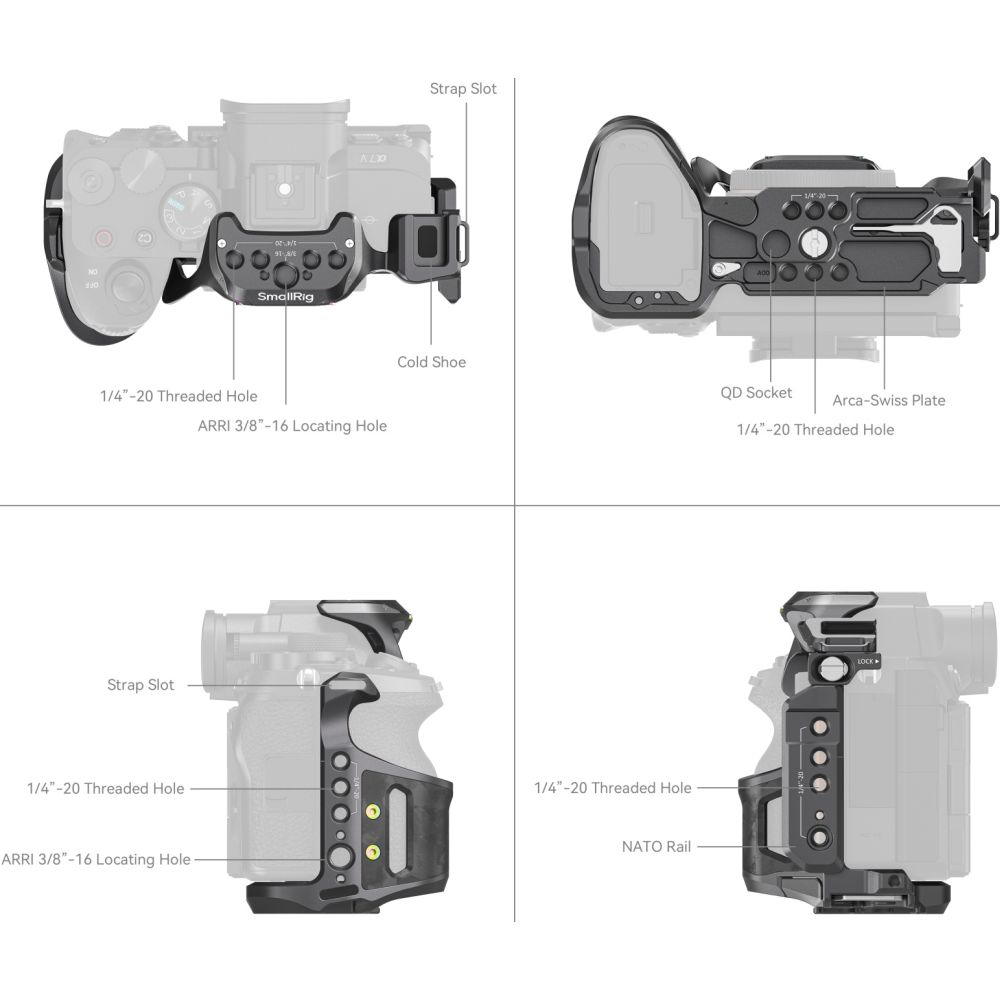 SmallRig 6029 "Rhinoceros" Cage for Sony Alpha 7 V / 7R V / 7 IV