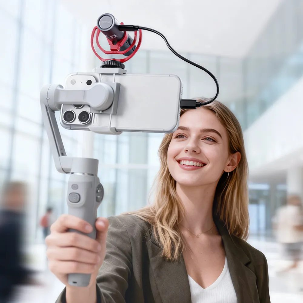 Boya BY-MM1 AI Supercardioid On-Camera Microphone